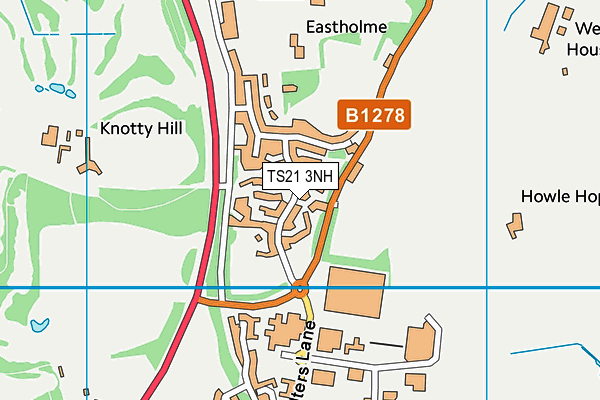 TS21 3NH map - OS VectorMap District (Ordnance Survey)