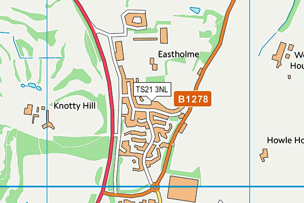 TS21 3NL map - OS VectorMap District (Ordnance Survey)