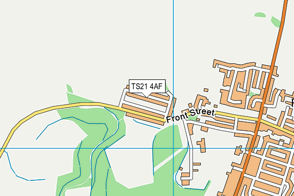 TS21 4AF map - OS VectorMap District (Ordnance Survey)