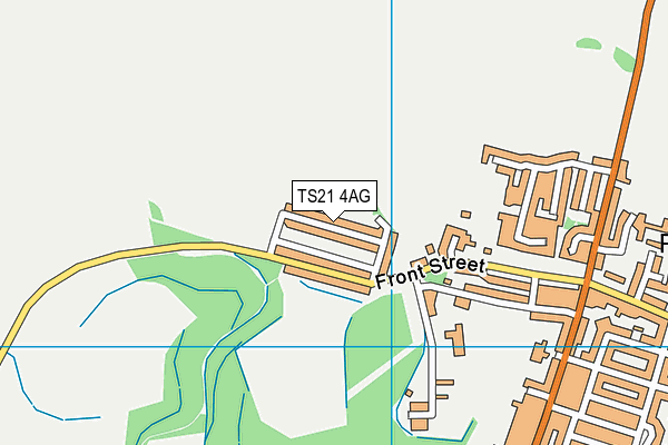 TS21 4AG map - OS VectorMap District (Ordnance Survey)