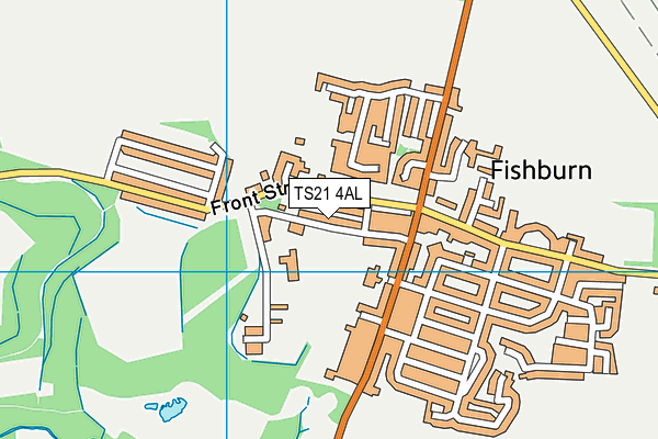 TS21 4AL map - OS VectorMap District (Ordnance Survey)