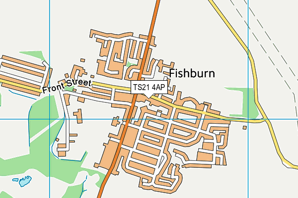 TS21 4AP map - OS VectorMap District (Ordnance Survey)