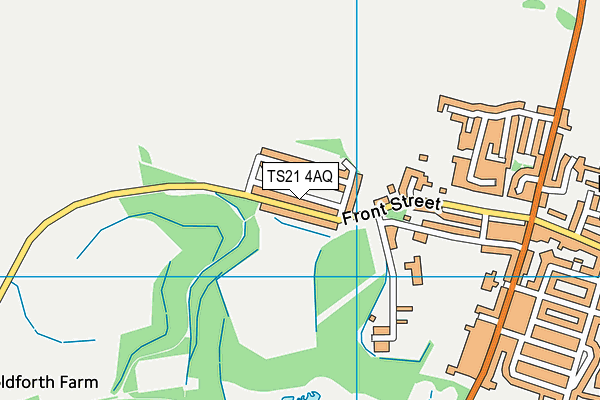 TS21 4AQ map - OS VectorMap District (Ordnance Survey)