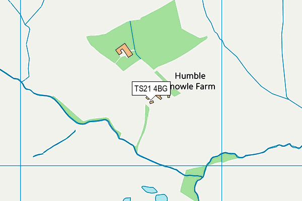 TS21 4BG map - OS VectorMap District (Ordnance Survey)