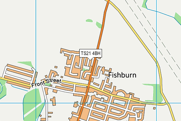 TS21 4BH map - OS VectorMap District (Ordnance Survey)