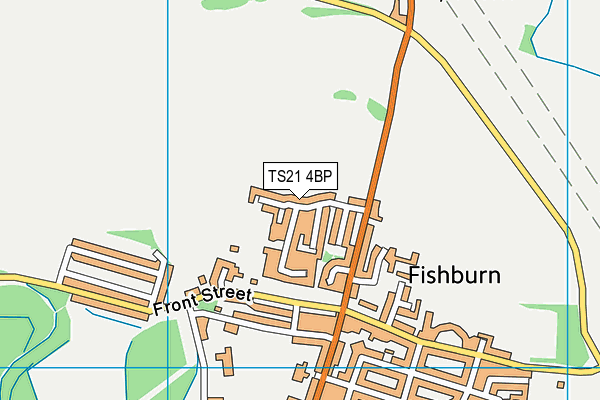 TS21 4BP map - OS VectorMap District (Ordnance Survey)