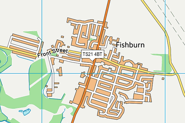 TS21 4BT map - OS VectorMap District (Ordnance Survey)