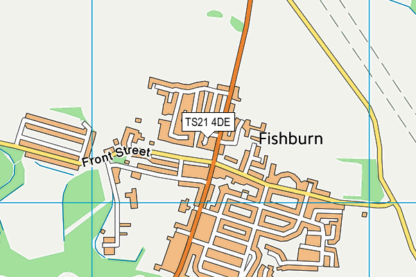 TS21 4DE map - OS VectorMap District (Ordnance Survey)