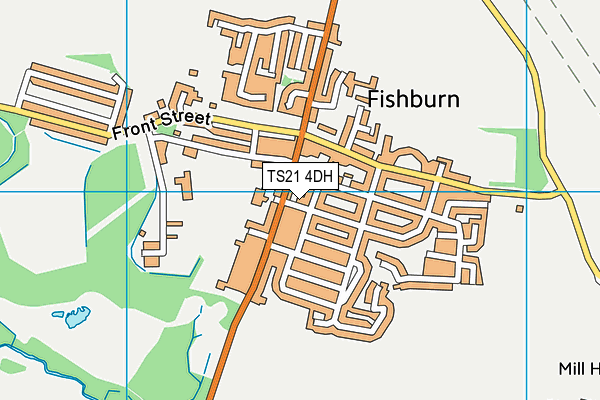 TS21 4DH map - OS VectorMap District (Ordnance Survey)