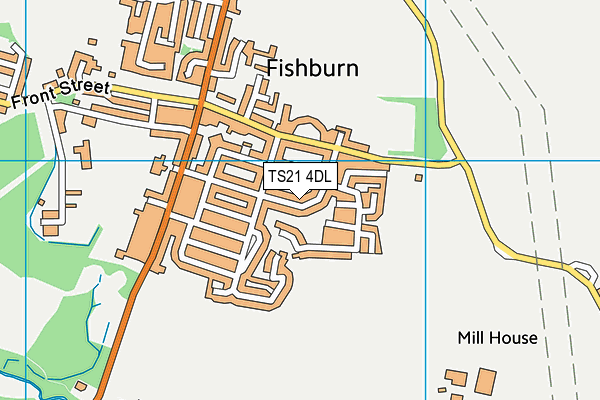 TS21 4DL map - OS VectorMap District (Ordnance Survey)