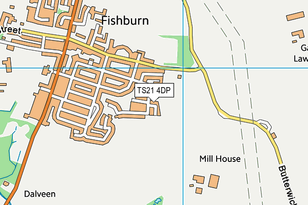 TS21 4DP map - OS VectorMap District (Ordnance Survey)