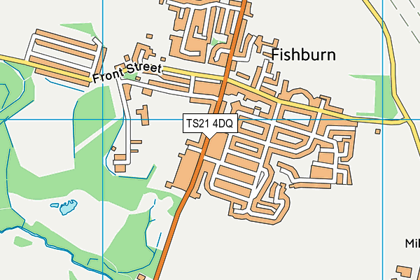 TS21 4DQ map - OS VectorMap District (Ordnance Survey)