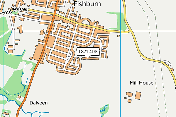 TS21 4DS map - OS VectorMap District (Ordnance Survey)