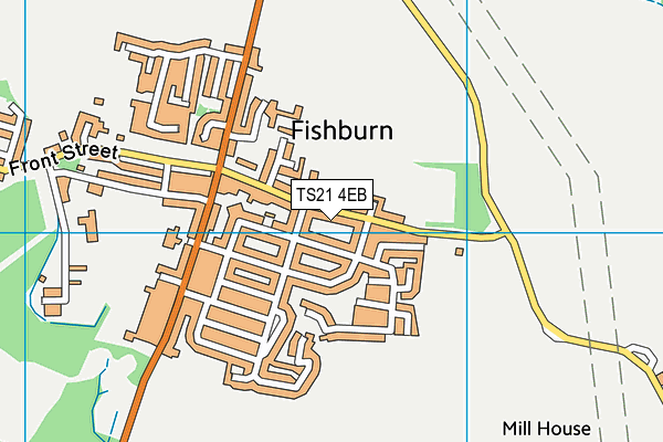 TS21 4EB map - OS VectorMap District (Ordnance Survey)