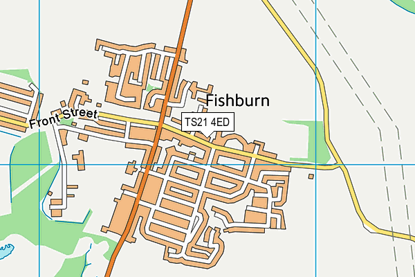 TS21 4ED map - OS VectorMap District (Ordnance Survey)