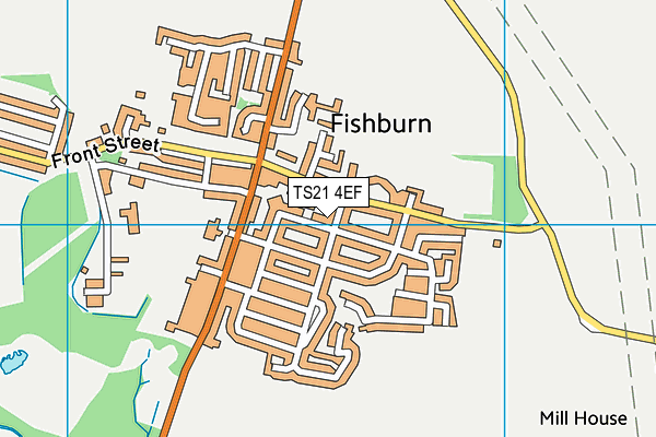 TS21 4EF map - OS VectorMap District (Ordnance Survey)