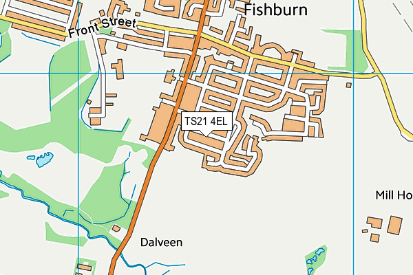 TS21 4EL map - OS VectorMap District (Ordnance Survey)