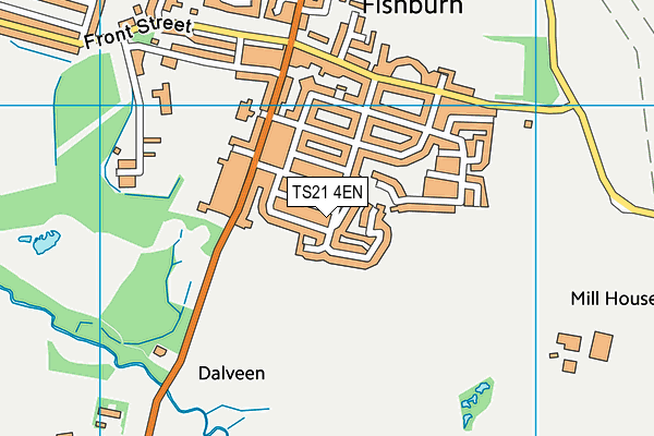 TS21 4EN map - OS VectorMap District (Ordnance Survey)
