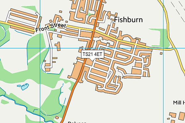 TS21 4ET map - OS VectorMap District (Ordnance Survey)