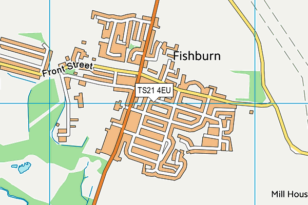 TS21 4EU map - OS VectorMap District (Ordnance Survey)