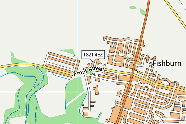 TS21 4EZ map - OS VectorMap District (Ordnance Survey)