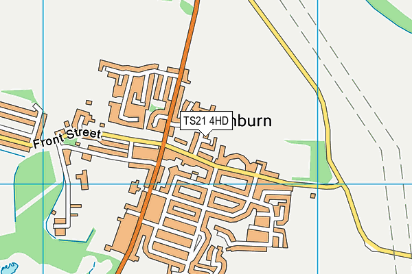 TS21 4HD map - OS VectorMap District (Ordnance Survey)