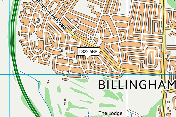 TS22 5BB map - OS VectorMap District (Ordnance Survey)