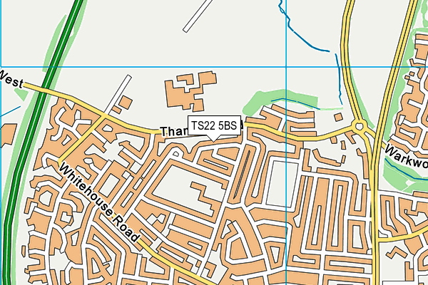 TS22 5BS map - OS VectorMap District (Ordnance Survey)