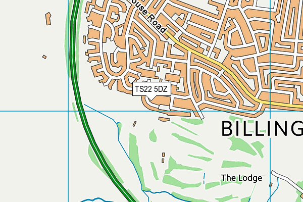 TS22 5DZ map - OS VectorMap District (Ordnance Survey)