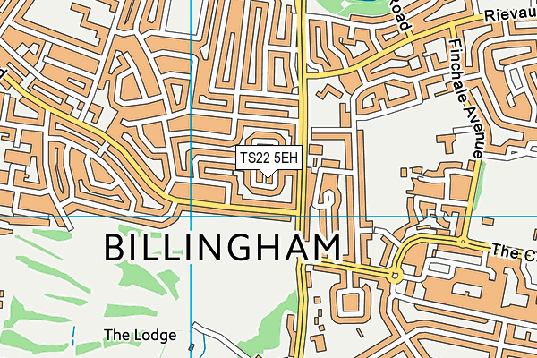 TS22 5EH map - OS VectorMap District (Ordnance Survey)