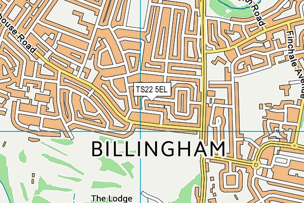 TS22 5EL map - OS VectorMap District (Ordnance Survey)