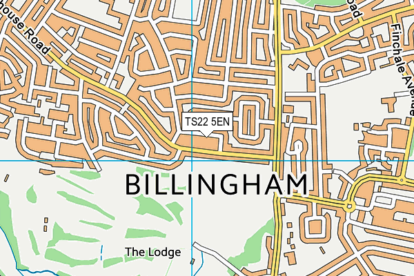 TS22 5EN map - OS VectorMap District (Ordnance Survey)