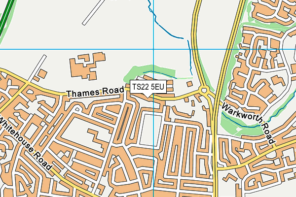 TS22 5EU map - OS VectorMap District (Ordnance Survey)