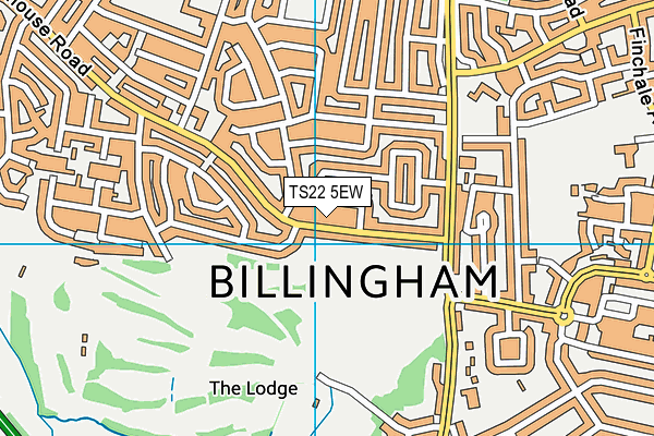 TS22 5EW map - OS VectorMap District (Ordnance Survey)