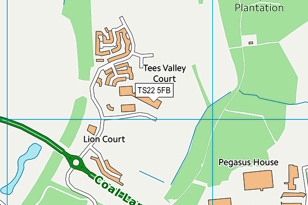 TS22 5FB map - OS VectorMap District (Ordnance Survey)