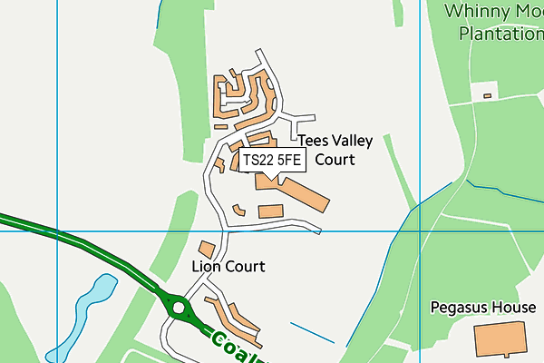 TS22 5FE map - OS VectorMap District (Ordnance Survey)