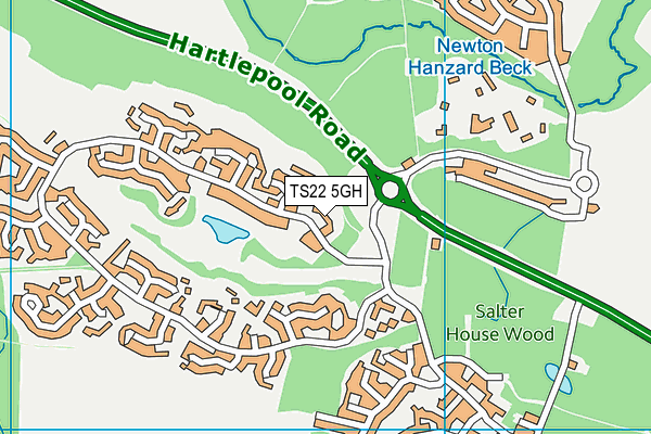 TS22 5GH map - OS VectorMap District (Ordnance Survey)