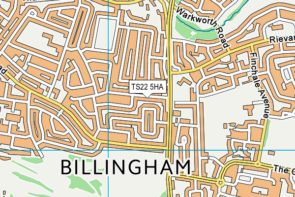 Map of CAKES BAKES & SHAKES BILLINGHAM LTD at district scale