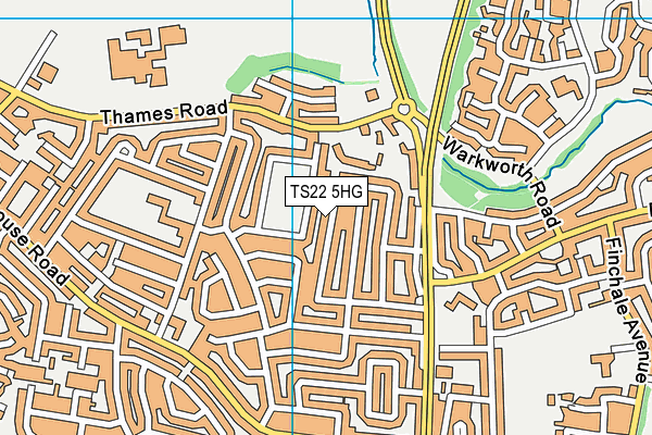 TS22 5HG map - OS VectorMap District (Ordnance Survey)