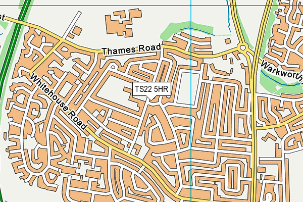 TS22 5HR map - OS VectorMap District (Ordnance Survey)