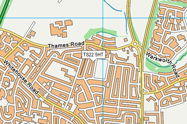 TS22 5HT map - OS VectorMap District (Ordnance Survey)