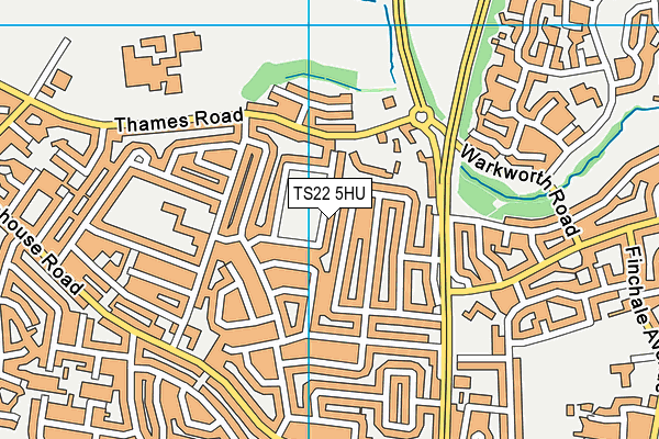 TS22 5HU map - OS VectorMap District (Ordnance Survey)