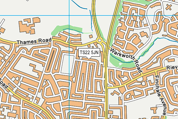 TS22 5JN map - OS VectorMap District (Ordnance Survey)