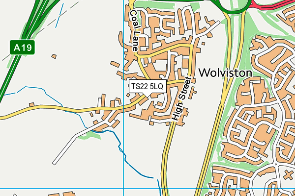 TS22 5LQ map - OS VectorMap District (Ordnance Survey)