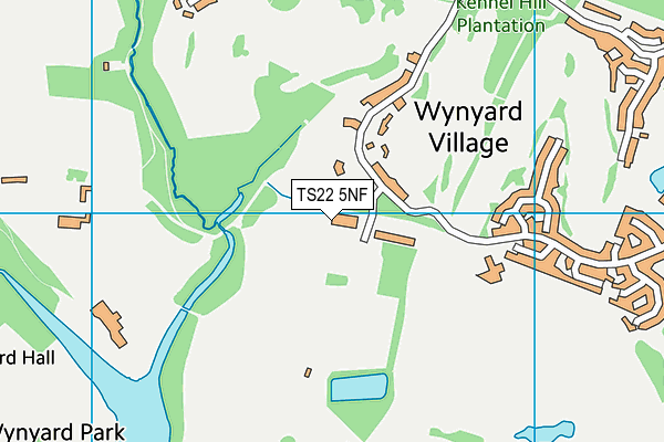 TS22 5NF map - OS VectorMap District (Ordnance Survey)