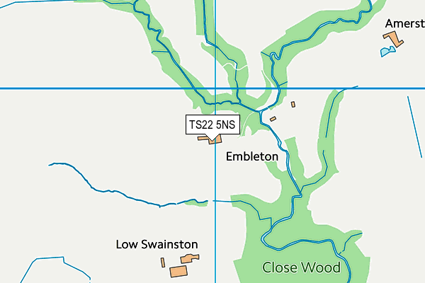 TS22 5NS map - OS VectorMap District (Ordnance Survey)