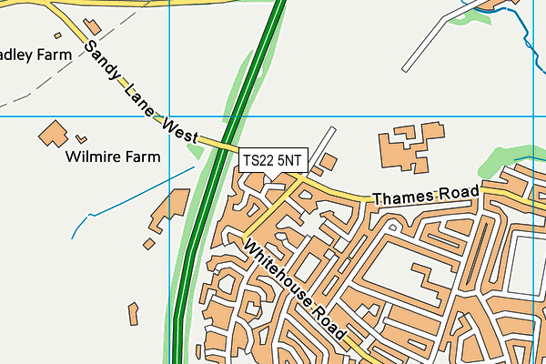 TS22 5NT map - OS VectorMap District (Ordnance Survey)