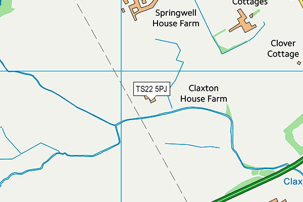 TS22 5PJ map - OS VectorMap District (Ordnance Survey)