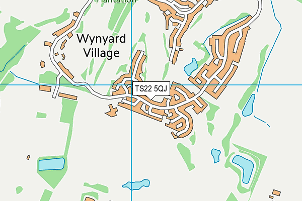 The Wynyard Golf Club map (TS22 5QJ) - OS VectorMap District (Ordnance Survey)