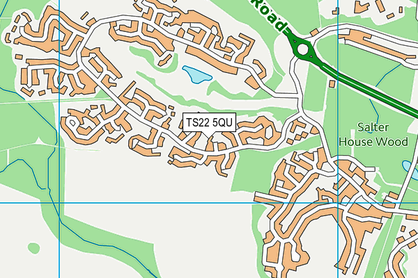 TS22 5QU map - OS VectorMap District (Ordnance Survey)